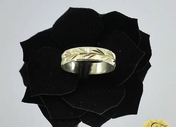 Alianza de plata modelo “La espiga” 2
