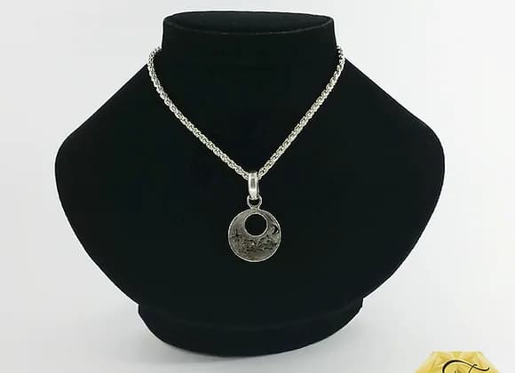 Cadena con Dije circular Plata 950 2