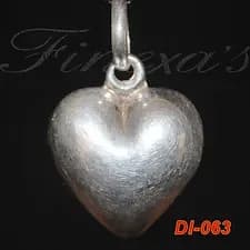 Dije de “Corazón Liso 3D” Plata 950