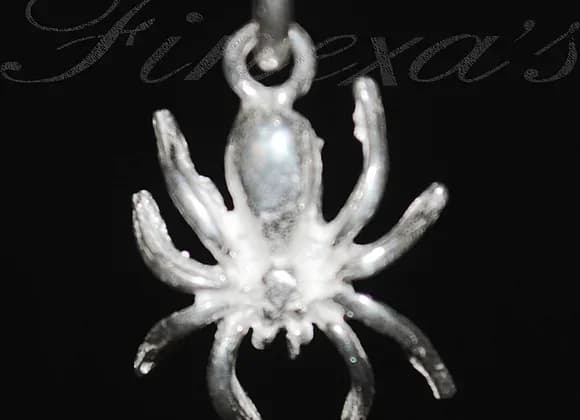 Dije de una araña en 3D Plata 950 2