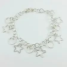Pulsera de estrellas de plata 950