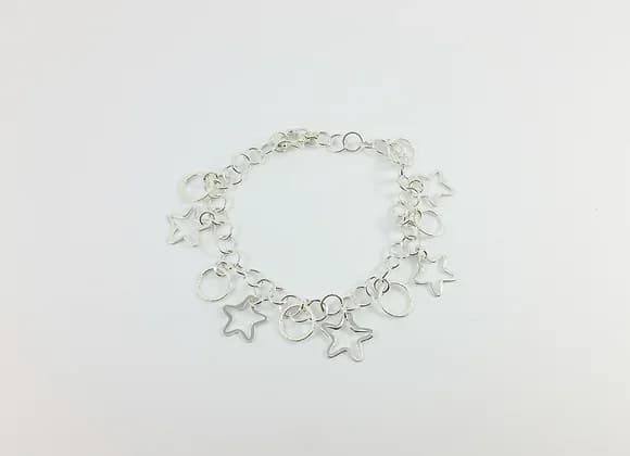 Pulsera de estrellas de plata 950 2