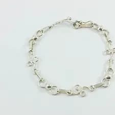 Pulsera de “Notas” de plata 950