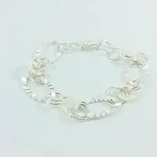 Pulsera de plata 950 diamantado