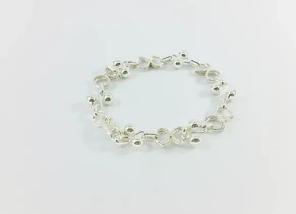 Pulsera Entrelazada de plata 950 2