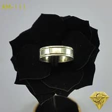 Alianza de plata modelo “Doble Bisel”