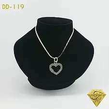 Cadena con Dije de Corazón Plata 950