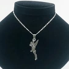 Cadena con Dije “Tinkerbell” personalizado Plata