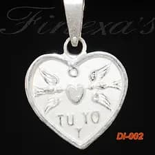 Dije de “Corazón de enamorados” Plata 950