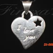 Dije de “Corazón: I love you” Plata 950