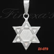 Dije de la “Estrella de david Mod 3” Plata 950