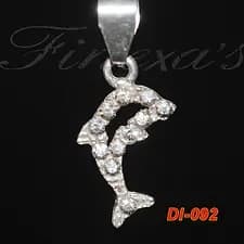 Dije de un Delfín con piedras Plata 950
