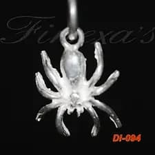 Dije de una araña en 3D Plata 950