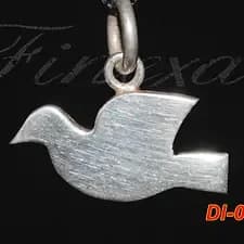 Dije en silueta lisa de paloma Plata 950